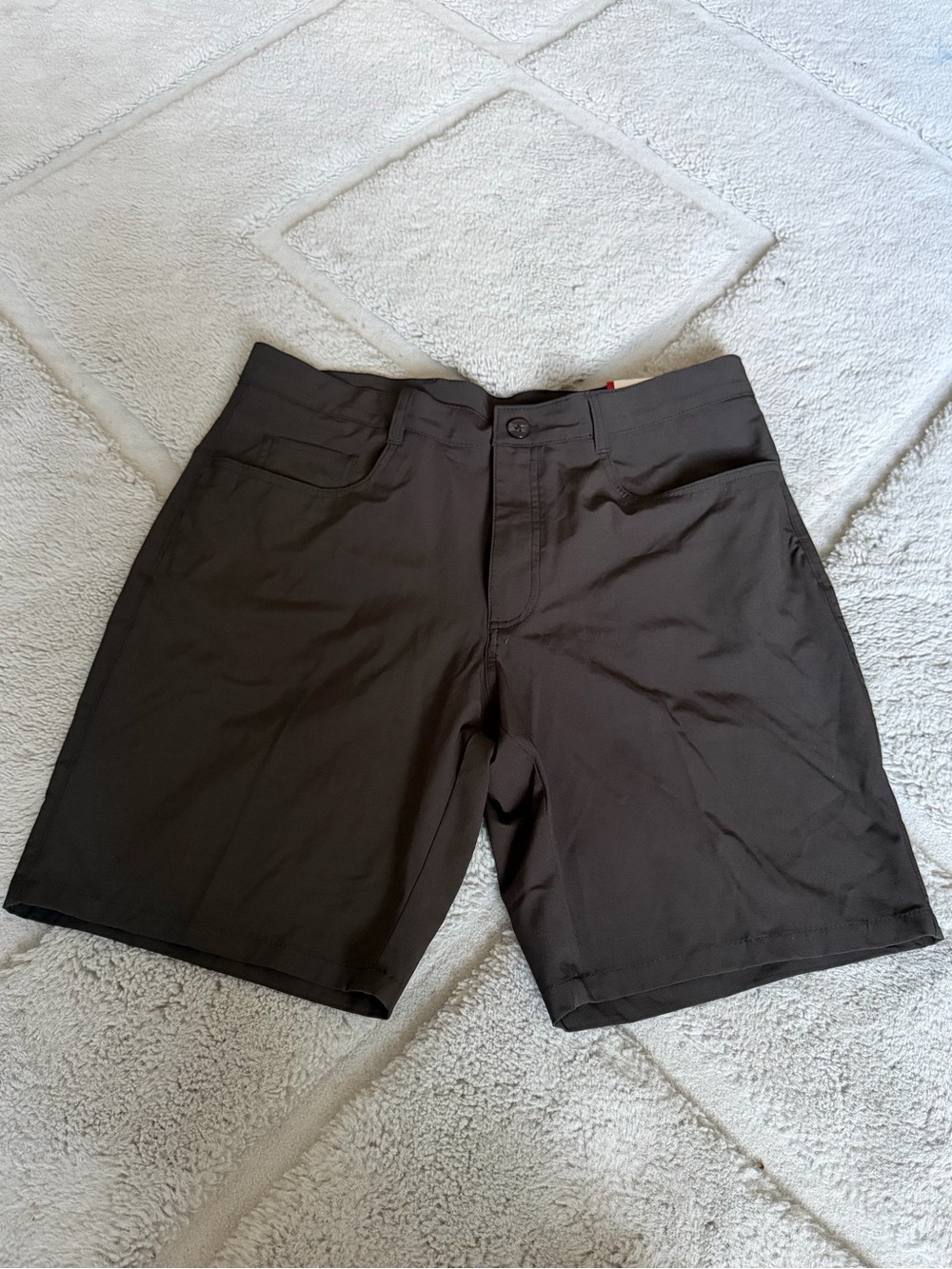 Ben Hogan Men's Dark Grey Flat-Front Shorts